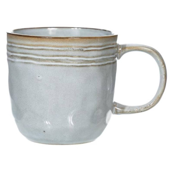Кружка KRISTI, керамика, серо-голубая, 390мл