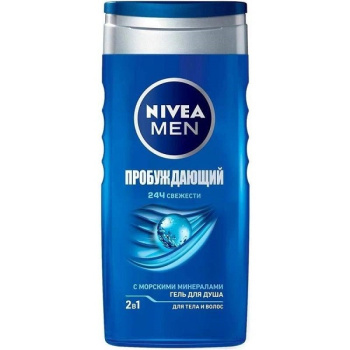 Гель для душа Nivea 250мл Пробуждающий мужской