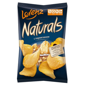 Картофельные чипсы Naturals с пармезаном, 100г