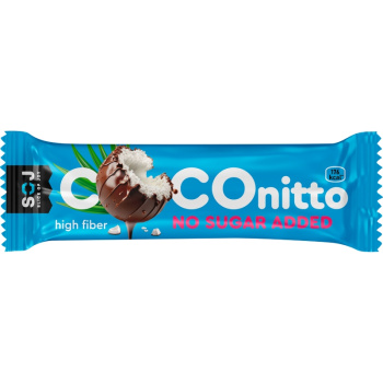 Батончик Coconitto кокосовый с ванильно-сливочным вкусом без сахара, 40г
