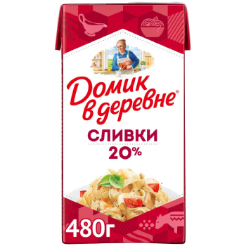 Сливки Домик в Деревне 20% БЗМЖ, 480г