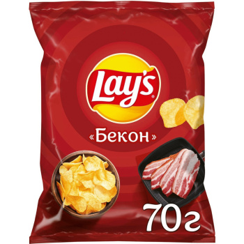 Чипсы Лейс Бекон 70г