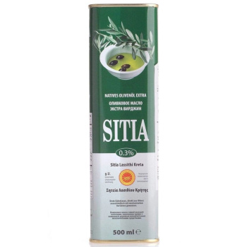 Масло оливковое Sitia Extra Virgin 0,3%, 0,5л
