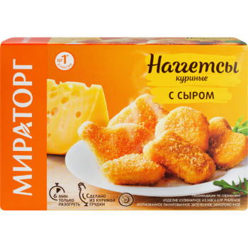 Наггетсы куриные с сыром Мираторг, 250г