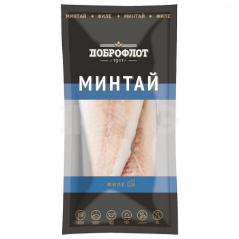 Минтай филе Доброфлот свежемороженое, 400г