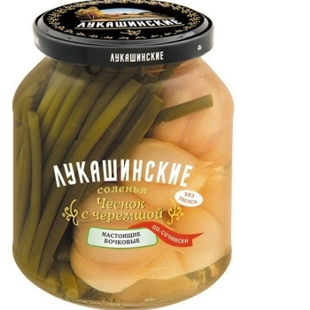 Чеснок с черемшой соленый по-сочински Лукашинские, 340г 