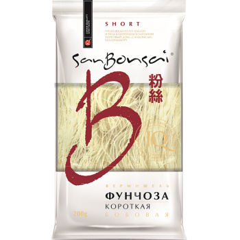 Вермишель Фунчоза Сан Бонсай короткая, 200г