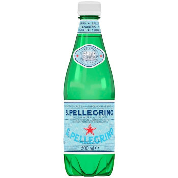 Вода S Pellegrino минеральная, газированная, 0,5л