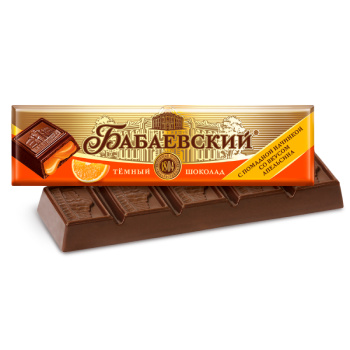 Шоколад Бабаевский с начинкой вкус апельсин, 50г