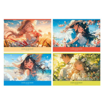 Альбом для рисования BG Аниме А4 на скрепке, 40л