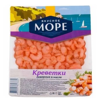Креветки Вкусное Море в масле, 180г