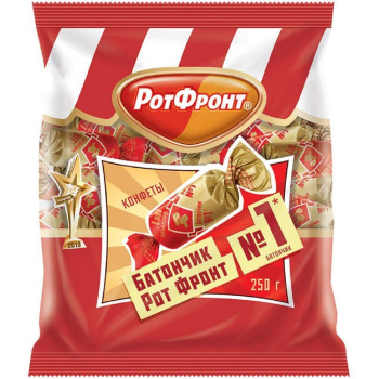 Конфеты РотФронт, батончики, 250г