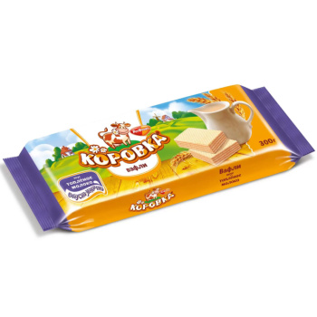 Вафли РотФронт, коровка вкус топленое молоко, 300г