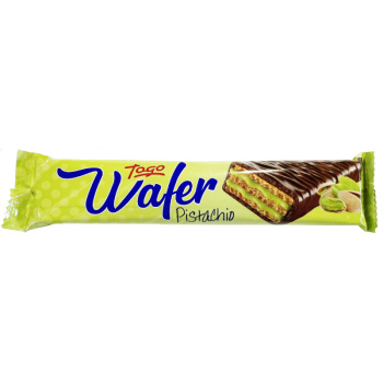 Вафли Wafer в шоколадной глазури с фисташковой начинкой 30г