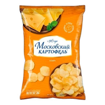 Чипсы картофельные Московский картофель со вкусом сыра, 60г