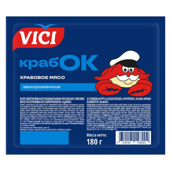 Крабовое мясо Крабок VICI, 180г