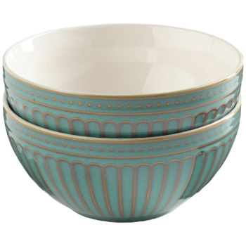 Набор салатников Доляна синий «Винтаж» 15х15х6,5 см, 2шт