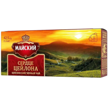 Чай Майский 25пак Сердце цейлона