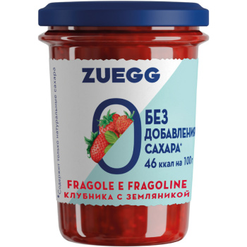Конфитюр Zuegg Клубника земляника низкокалорийный, 220г