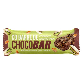 Батончик мультизлаковый Co barre de Chocobar Карамельная фисташка, 27г