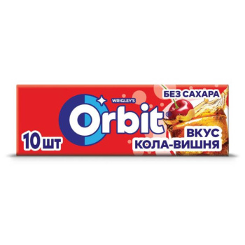 Жевательная резинка Orbit Кола и вишня без сахара, 13,6г