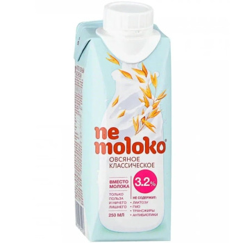 Напиток раст Nemoloko 0,2л Овсяный классический 3,2%