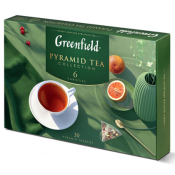 Набор Чай Greenfield 6 видов по 5 пакетиков, пирамидки, 56г