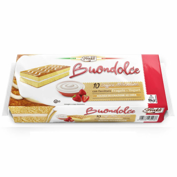 Пирожное мини Freddi Buondolce с клубнично-йогуртовой начинкой, 25г 10шт