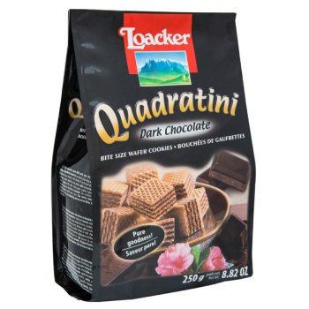 Вафли Лоакер 250г Квадратини Шоколад