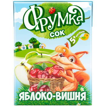 Сок Фрумка яблочно-вишневый 0,2л