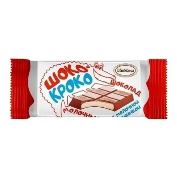 Шоколад молочной АККОНД Шоко-кроко, с молочной начинкой, 28г
