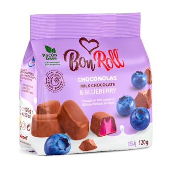 Конфеты Bon Roll Черника в молочном шоколаде, 120г