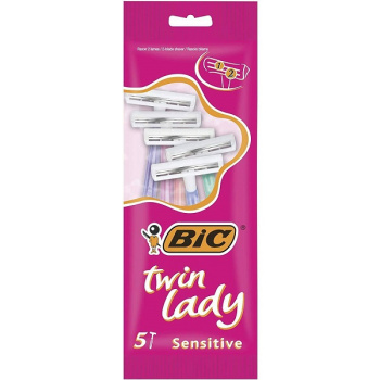 Станок однораз Bic Twin Lady Sensitive 2лезвия 5+1шт жен