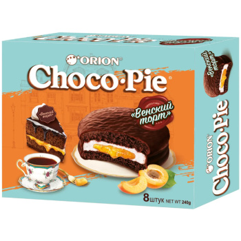 Печенье Choco Pie Orion венский торт, 240г