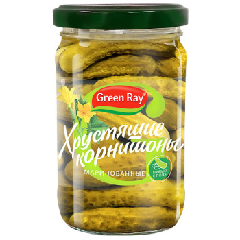 Корнишоны Green Rey маринованные, 370мл
