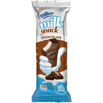 Пирожное Milino бисквитное глазированное с кремом с цельным молоком, 30г