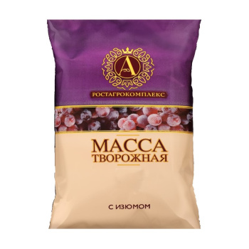 Масса творожная с изюмом А.Ростагрокомплекс 20%, 180г