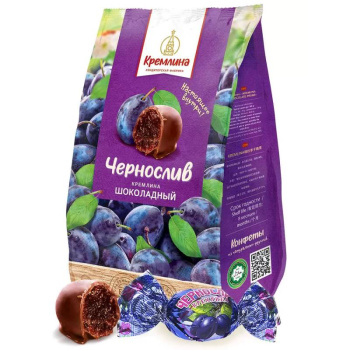 Конфеты Кремлина, чернослив в шоколаде, 190г