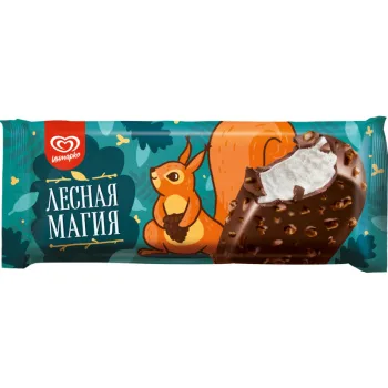 Эскимо Лесная Магия молочное с арахисом, 90г