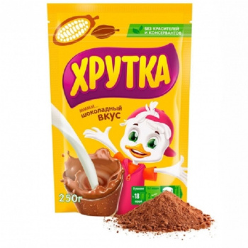 Какао растворимый Хрутка шоколад, 250г