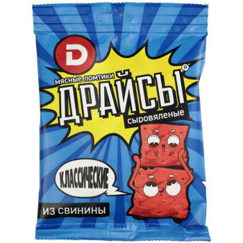  Мясные ломтики Дымов Драйсы сыровяленые Классические, 30г