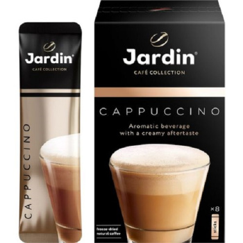 Кофейный напиток растворимый 3 в 1 Jardin Cappuccino, 8шт х 18г