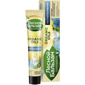 Зубная паста Лесной бальзам с органическим маслом, углем и кальцием 75гр