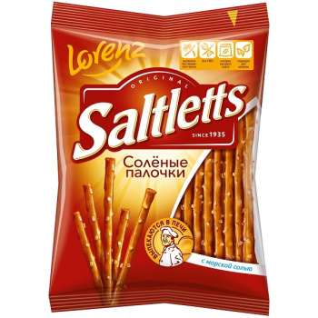 Палочки Saltletts соленые, классические, 75г