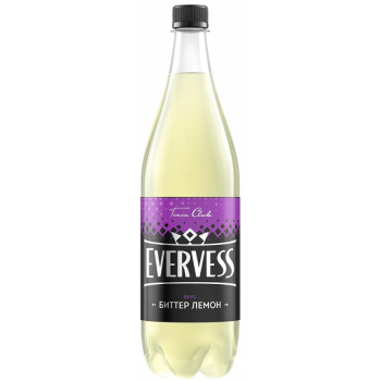 Газированная вода Evervess, горький лимон, 1л