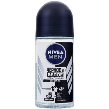 Дезодорант Nivea ролик муж 50мл Невидимая защита для черного и белого