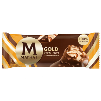 Мороженое Магнат Эскимо Gold крем-чиз соленая карамель СЗМЖ, 70г