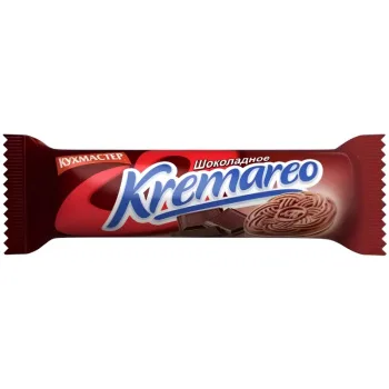 Печенье Кухмастер Kremareo сахарное Шоколадная начинка, 100г