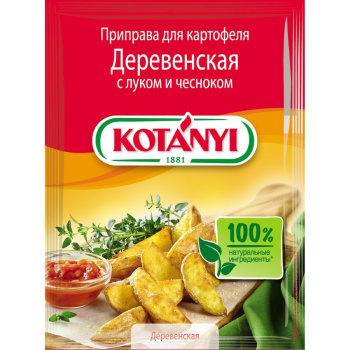 Приправа Котани для картофеля, деревенская с луком и чесноком, 20г 