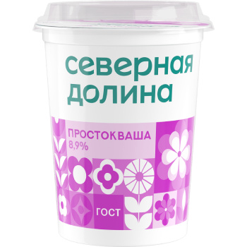 Простокваша Северная Долина 8,9% 350г БЗМЖ